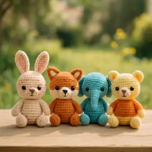 Háčkovaná zvířátka amigurumi